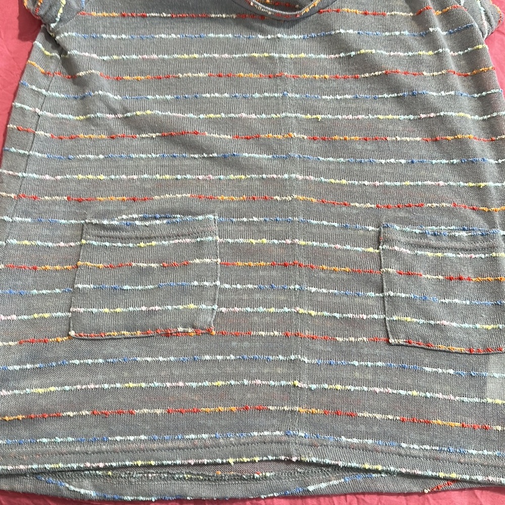 Threads. 4 Thought Xs Gray W / Multi Colored Top … - image 8
